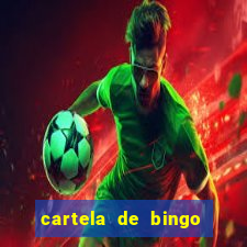 cartela de bingo pra imprimir